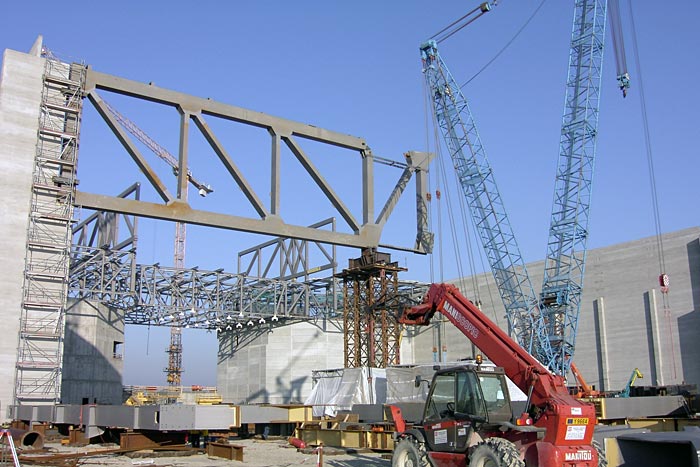 Montage Torträger Seitenteil